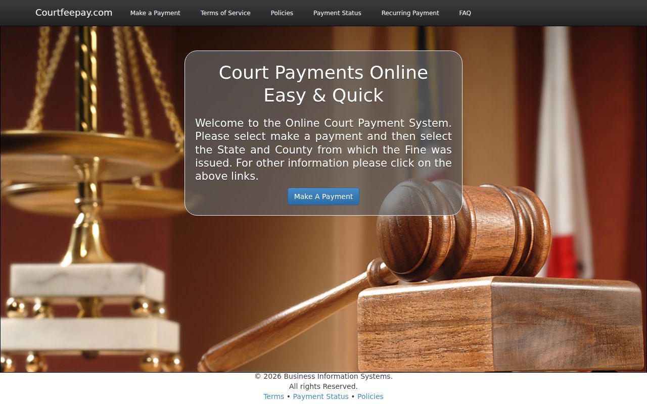 CourtFeePay payment tool distinguished from Madison County case lookup
