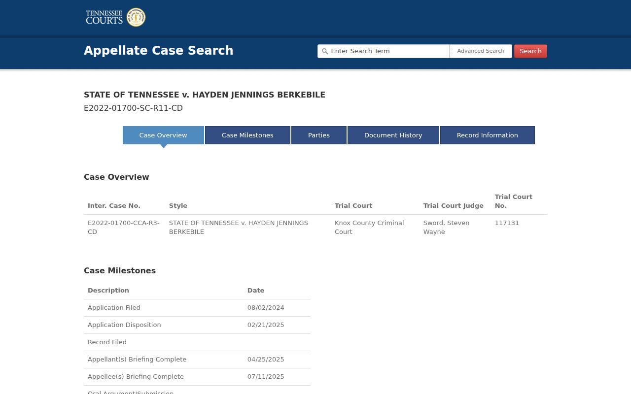 Madison County case lookup sample appellate detail fields